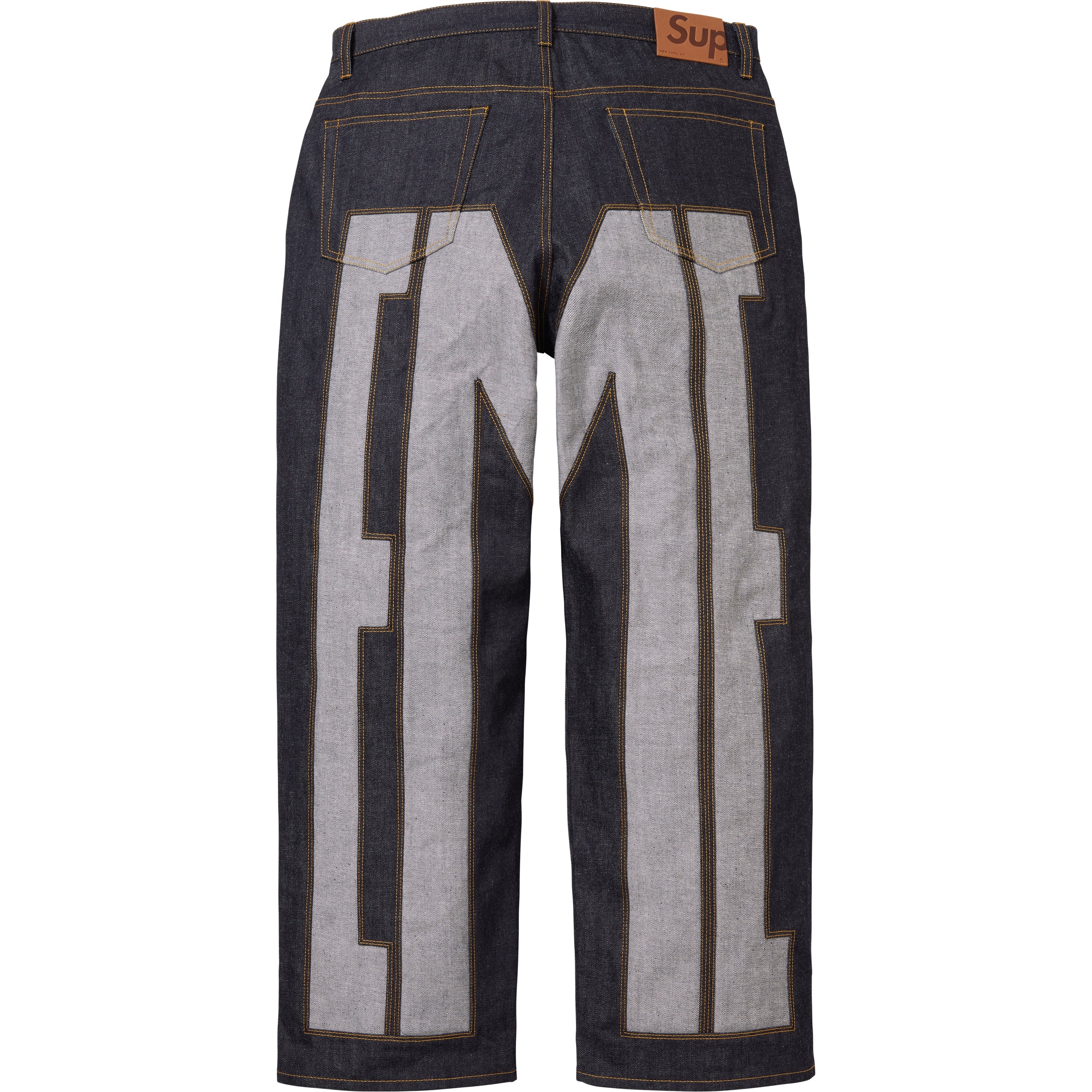 Inset Spellout Baggy Jean view 7